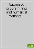 Automatic programming and numerical methods of analysis